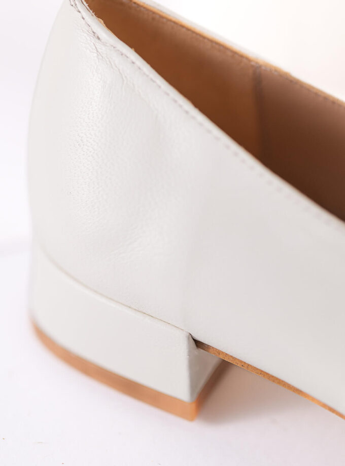 Bailarinas Blancas de piel hechas para mujer - Elegancia y Comodidad | Ysbel