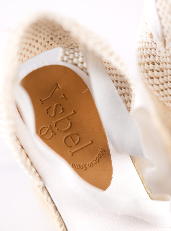 <b>Alpargatas de cuña Ana</br></b> Blancas