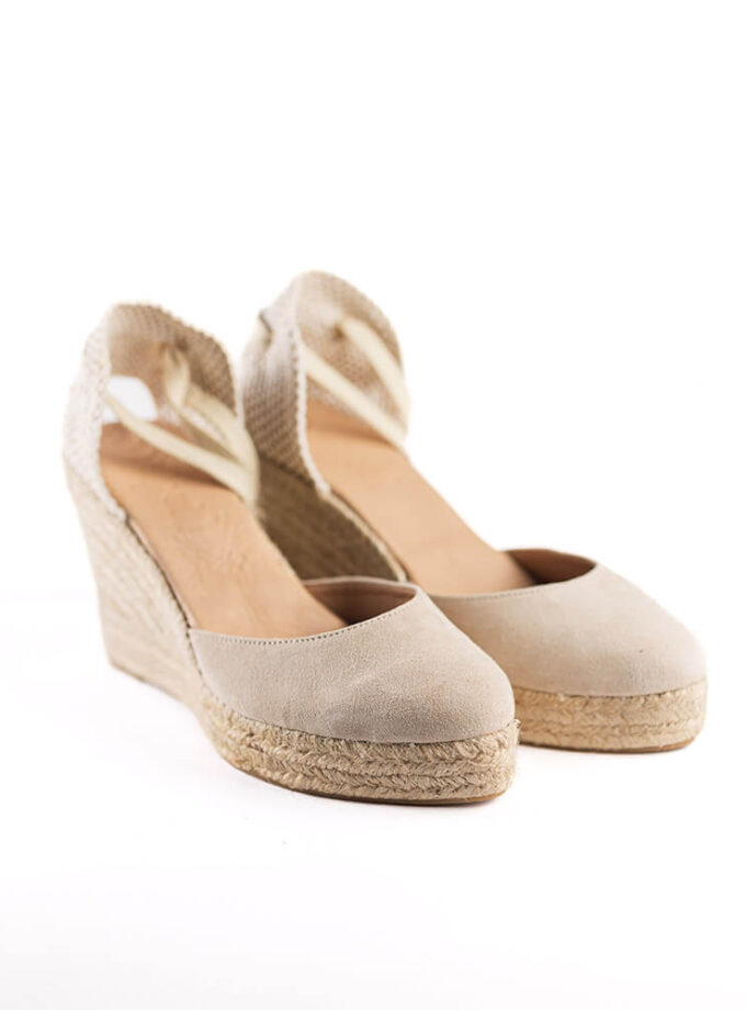 <b>Alpargatas de cuña Isabel</br></b> Oatmeal