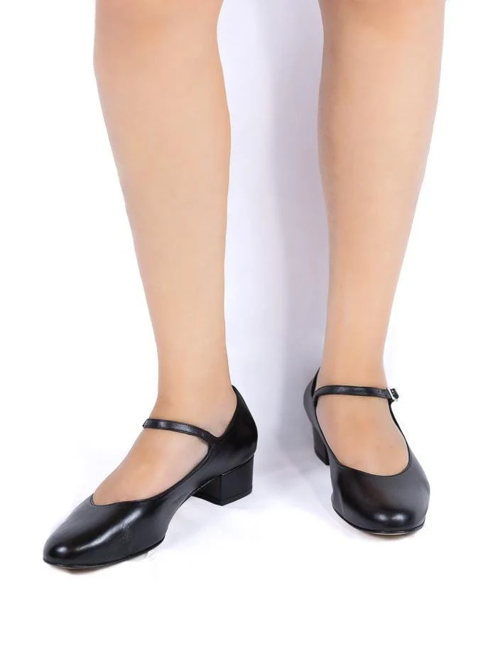 Merceditas Negras de Piel para Mujer – Elegancia y Comodidad | Ysbel