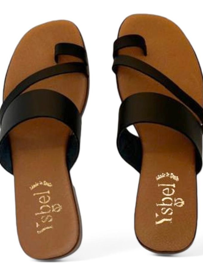 Sandalias planas Sevilla negro - Ysbel