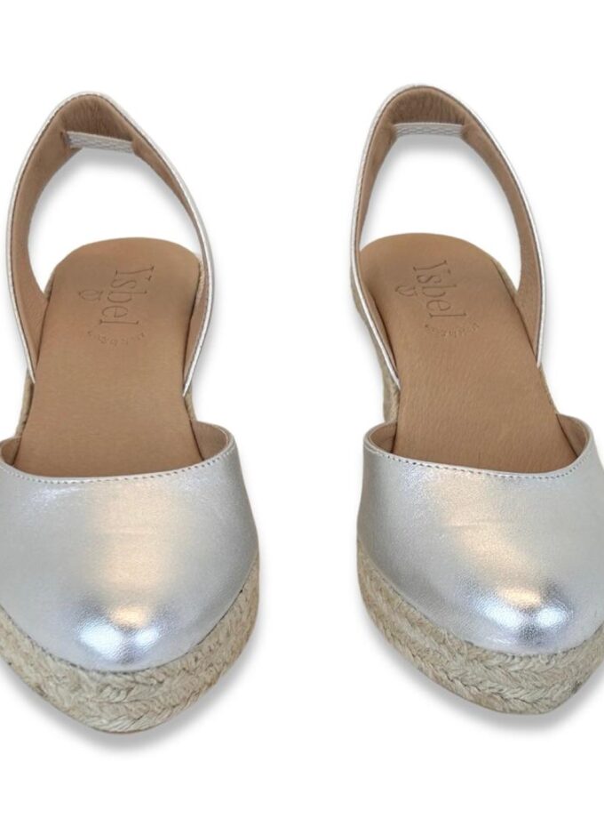 <b>Alpargatas de cuña Marilyn</b></br> Plata