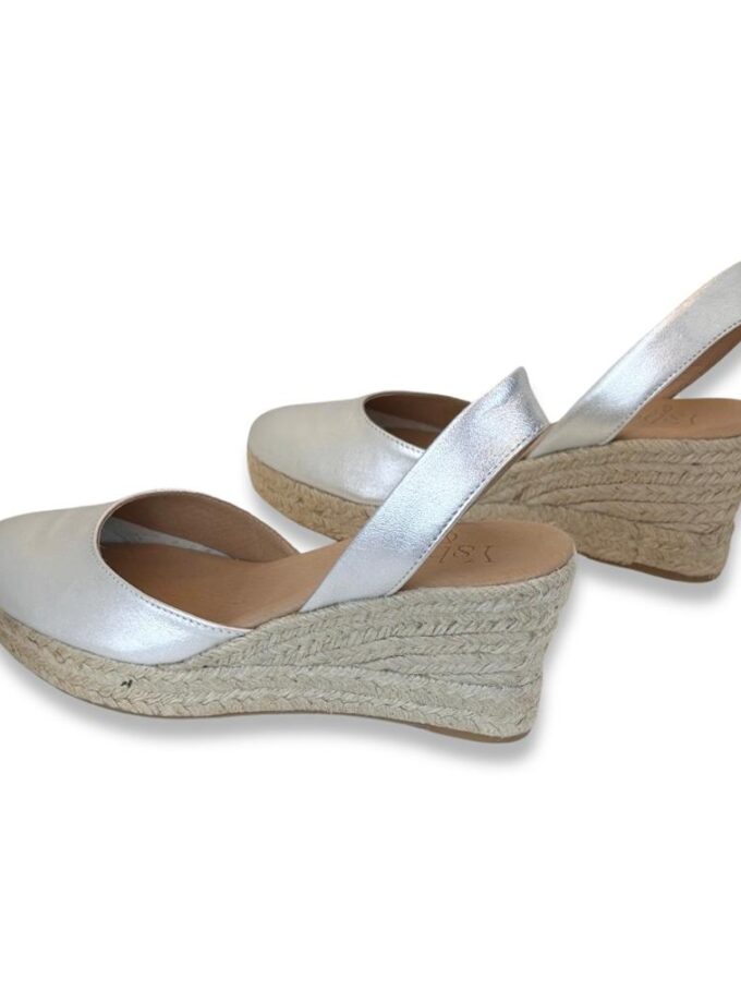 <b>Alpargatas de cuña Marilyn</b></br> Plata