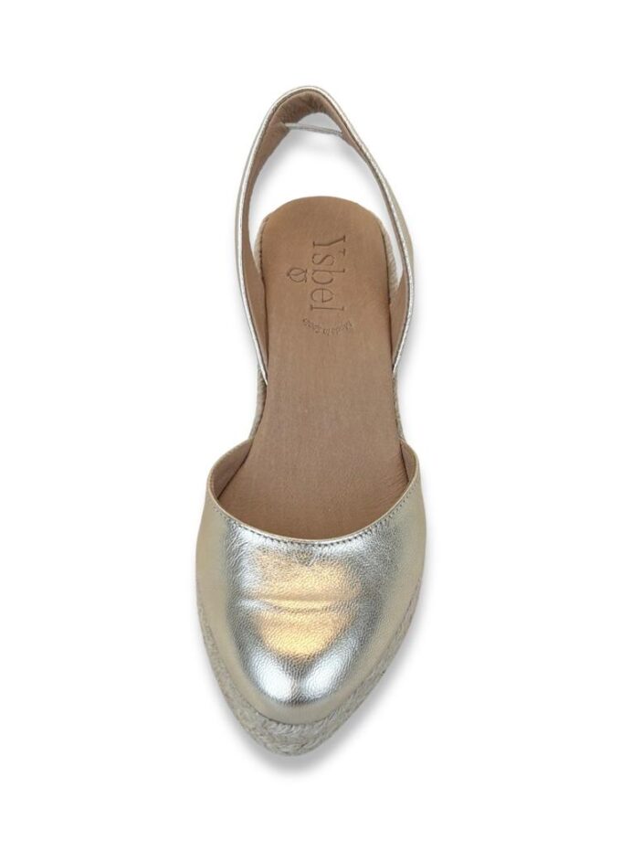 <b>Alpargatas de cuña Marilyn</b></br> Platino